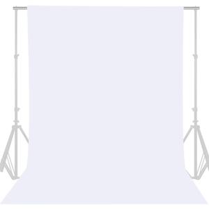 GFCC 8FTX10FT White Backdrop Background for Photography Photo Booth Backdrop for Photoshoot Background Screen Video Recording Parties Curtain