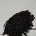 Afro Toupee Human Hair Man Weave Hair Unit PU Base 8x10inch Afro Curly Short Hair Men's Wig 1B# Off Black Men's Hair Systems Hairpiece