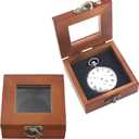 Tiong Luxury Pocket Watch Box Wooden Box Single Gift Box Display Storage Case
