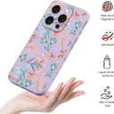 for iPhone 16 Pro Case Anti Scratch Microfiber Lining Phone Cover Silicone Ultra Slim Case for iPhone 16 Pro 6.3 inch-Leaf Purple