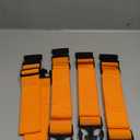 Luggage Straps for Suitcases TSA Approved Travel Belt 4 Pack by Chelmon(Orange)