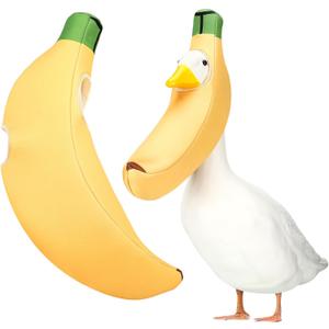 Coume Banana Porch Goose Outfit Summer Clothes for 23" High Cement or Plastic Goose for Lawn Clothing Porch Garden Yard Costume Duck Decorations Halloween Decor