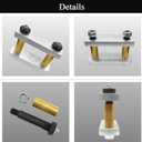 Heavy Duty Shackle Upgrade Kit Trailer Shackle Kit 3.125" Shackles Tandem Axle Replaces UO12-021