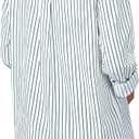 Striped Button Down Shirts for Women Cotton Dress Shirts Long Sleeve Collared Blouses Work Business Casual Tops