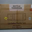 120 Gallon Reptile Enclosure 48" x 24" x 24", Front Opening Reptile Enclosure with Tempered Glass Doors, Safety Lock & Screen Top Ventilation, for Bearded Dragon, Ball Python, Snake, Gecko