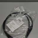 MoKitDora 70-11/16" Clutch Cable Stainless Steel Braided for 1987-2006 Harley Touring Dyna Softail Twin Cam Evolution 5 Speed Transmission with Mechanical Clutch, Black