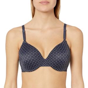 Warner's Women's Tailored Underwire Bra (34C, Gunmetal Gray Geo Print)