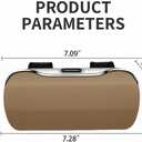 GDQ Sunglasses Holder for Car Visor Glasses Case|Car Sunglass Holder|Eyeglass Holder|Press Silent Shockproof Dustproof (Beige)