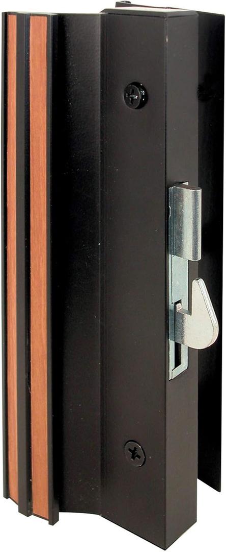 Prime-Line C 1001 Sliding Glass Door Handle Set, 4-15/16 In., Extruded Aluminum, Black (Single Pack)
