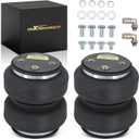 maXpeedingrods 5000 lbs Replacement Air Helper Spring Bags with Air Fittings, Universal for Ford Dodge Chevy GMC Trucks, G 1/8" Single Air Port, 2 Packs