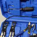 Orion Motor Tech 9pcs Hose Clamp Pliers for Fuel Oil & Water Hoses, Automotive Long Reach Hose Clamp Remover Kit with Flexible Wire Clic R Type Swivel Jaw Flat Band Pliers Case, Blue