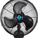 Tornado 16-Inch Pro Series Waterproof Outdoor Oscillating Wall Mount Fan  Heavy-Duty High-Velocity Metal Fan for Industrial, Commercial, Residential, and Greenhouse Use  UL Safety Listed