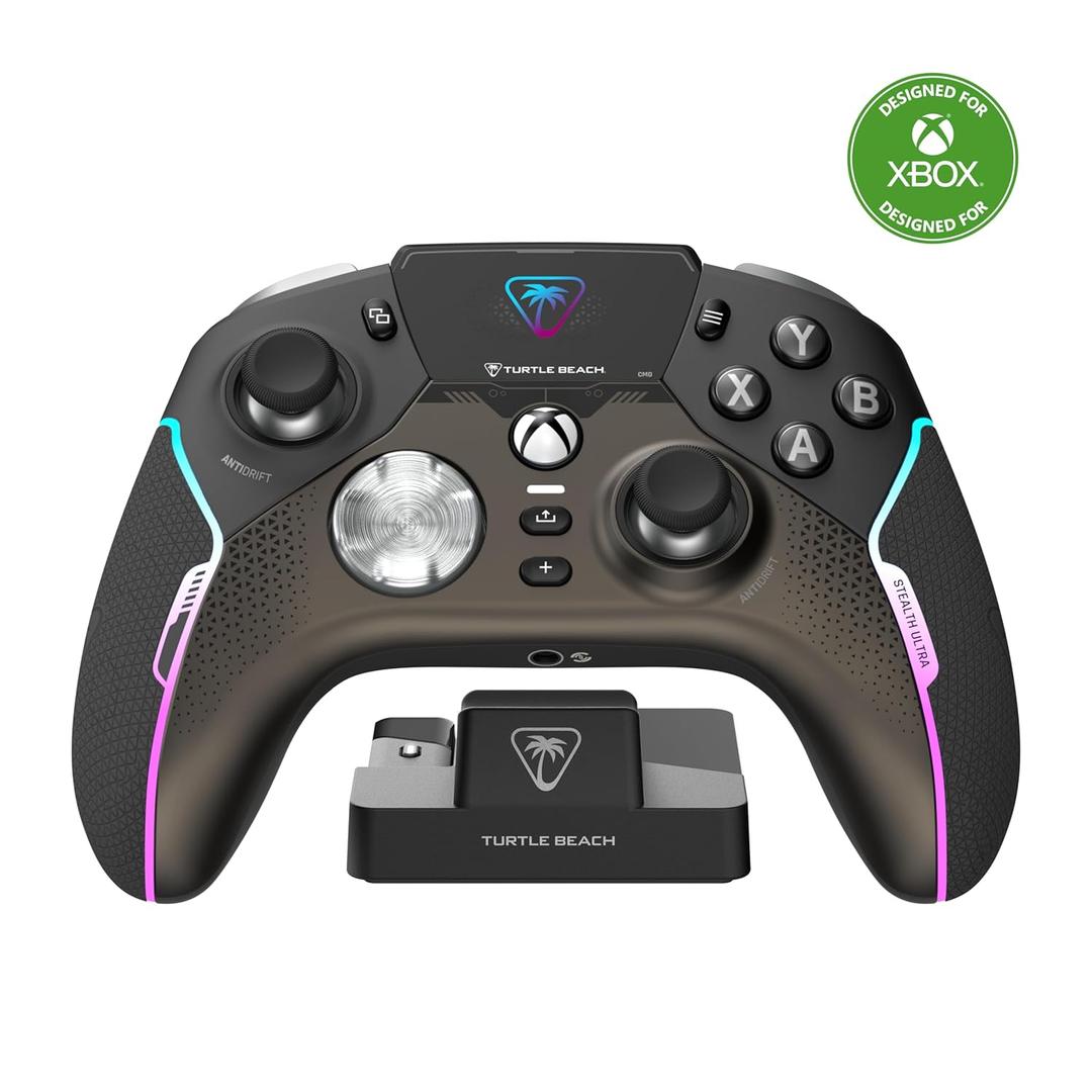 Turtle Beach Stealth Ultra High-Performance Rechargeable Wireless Smart Gaming Controller: Xbox Series X|S, Xbox One, PC, Mobile Rapid Charging Dock, RGB Lighting, Remappable Buttons, Bluetooth