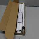 Curtain Rods for Windows 32-60 Inch, 1 Inch Adjustable White Curtain Rod Set with Brackets, Easy Install