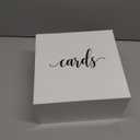 UNIQOOO Elegant White Acrylic Wedding Card Box, Large 10x10x5.5 inch | Wedding Receptions Wishing Well Money Box, Birthdays, Memory Box