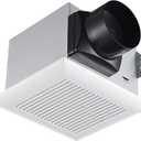 Tech Drive Very-Quiet 80 CFM, 1.5 Sone No Attic access Needed Installation Bathroom Ventilation and Exhaust Fan (80CFM)