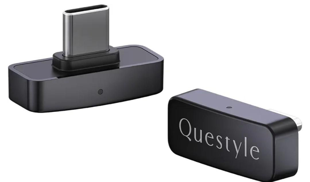 Questyle QCC Dongle Pro [MFi Certified] USB-C Bluetooth Audio Adapter with LDAC,aptX Lossless&aptX-Adaptive,Low Latency Bluetooth 5.4 Dongle for PS5,Wireless Lossless Transmitter for PC/Headphones