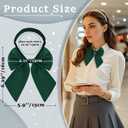 Bow Tie for Women Pre-tied Adjustable Womens Bow Tie, Solid Color Bowtie for Women School Uniform Work Party