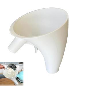 Stand Mixer Flour Funnel Attachment—Splash-Free Pouring Shield, Compatible with Kitchen Aid Artisan KSM150 5-Quart Tilt-Head Models, Precision Ingredient Feeding Chute for Flour, Sugar, Eggs & Liquids