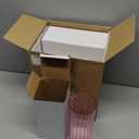 6 Pcs 4 Inch Tall Glass Ribbed Cylinder Vases Clear Floating Candle Flower Vase in Bulk, Hurricane Candle Holder for Wedding Housewarming Gift Table Centerpieces