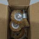 9 Pcs Carbon Steel Wire Brush for Drill Rust Removal Kit,Wire Wheels and Pen Metal Wool Brushes Drill Attachments Cup for Corrosion and Scrubbing Surfaces,1/4-Inch Round Shank