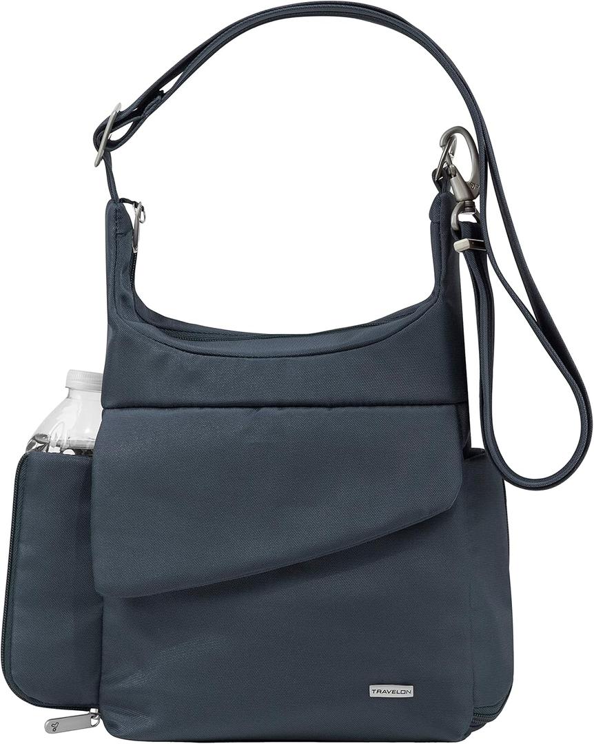 Travelon Anti-Theft Classic Messenger Bag (One Size, Midnight)