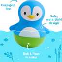 Munchkin Bath Bobbers Mold Free Baby and Toddler Bath Toy, 6+ Months, Polar Bear/Penguin (2 Pack)