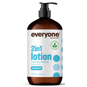 Everyone 2-in-1 Lotion for Hands/Body, 32 ounce (Pack of 1) Unscented made for Men and Women