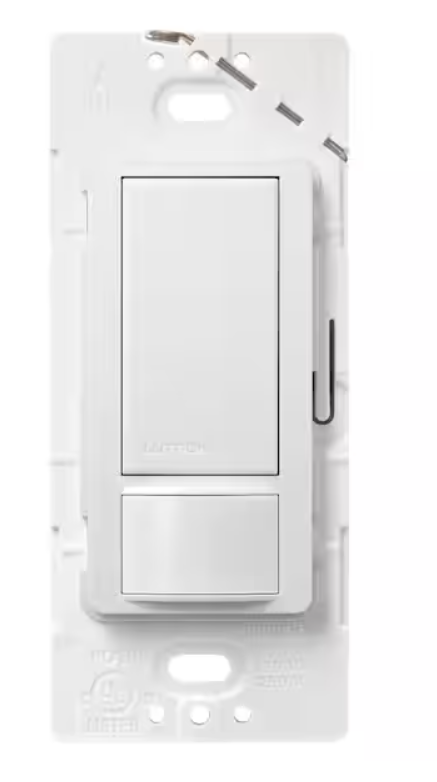 Maestro Motion Sensor Switch, No Neutral Required, 5-Amp, Single-Pole/Multi-Location, Snow (MS-OPS5M-SW)