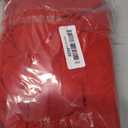 MAYFASEY Women's Elegant Long Sleeve Halter Neck Sexy Split Cocktail Evening Party A Line Maxi Long Formal Dress with Cape (Red, S)