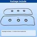 VS50682R Engine Valve Cover Gasket Set for Toyota Camry RAV4 Highlander Sienna Venza Avalon,Lexus ES350 RX350 RX450h 2006 2007 2008 2009 2010 2011 2012 2013 2014 2015 2016 2017 2018 2019 2020,V6 3.5L