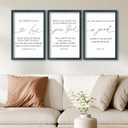 SRSZHIYUE Bible Verses Wall Decor Set of 3, 16"x11" Christian The Lord Your God Is Good Scripture Sign, Holy Religious Living Room Jesus Christ Prayer Faith Motivational Quotes Faith Wall Hang (Black)