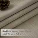 Pinch Pleated Drapes Linen Room Darkening Curtains 96 Inches Long for Bedroom, Taupe Black Out Floor to Ceiling Sound Dampening Double Layer Living Room Viral Windows Burg 2 Panels Set Burlywood Birch