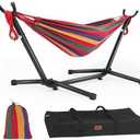 Amazon.com : Goutime Children's Hammock with Stand, 220 lb Capacity, with Portable Carrying Bag, Kids Hammocks for Indoor, Outdoor, Patio, Deck, Yard, Beach (Red) : Patio, Lawn & Garden