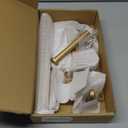 Bathroom Accessories Set, KLJKPA 4 Pieces Gold Bathroom Hardware Set, 24 inch Towel Bar, Towel Racks for Bathroom, Robe Towel Hooks, Toilet Paper Holder Wall Mounted