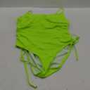 Viottiset Women's Ruched High Cut One Piece Swimsuit Tummy Control Bathing Suit Monokini,(Small)