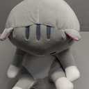 Giant Cat Pillow Plush Cartoon Kitty Sleeping Hugging Pillow, Cuddly Soft Long Kitten Body Pillow Doll Cat Cushion Toy for Kids Girlfriend (Gray, 110cm/43.3inch)