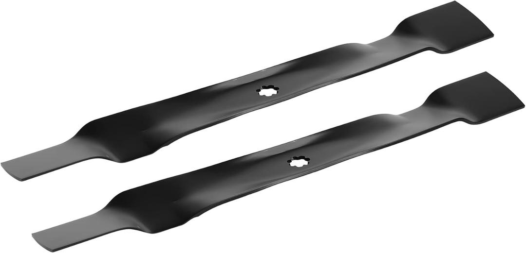 Mower Mulching Blade 42 inch Deck for GX22151 for John Deere GY20850 AM137333 AM137328 AM141033, X300 Z225 LA120 LA125 LA135 X105 X110 X120, 2 Pack (Black)