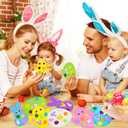 Max Fun 302pcs Easter Foam Stickers Set DIY Crafts Egg Bunny Chick Easter Decorations for Kids Crafts Party Favors Supplies Craft Kits for Kids