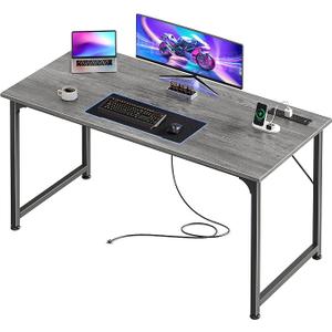 PRAISUN 47 X 20 Inch Computer Desk, Power Outlets, USB-C, Grey
Office Desk with 4 AC Outlets, USB & USB-C, Sturdy Metal Frame, Spacious Desktop for Work, Writing, Study & Gaming