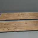Floating Shelves Set of 2, Solid Elm Wood Wall Shelves 32 Inch - Invisible Bracket Mount for Living Room, Bedroom, Kitchen, Bathroom - Natural