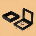 20Pcs Floating Frame Display CaseBSELUTNGY 3D Floating Display Case 2.76 Inches Black is Perfect for Preserving and Displaying Jewelry, Coins, Badges, Specimens and Various Collectible