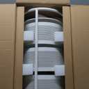 JAQ Vegetables Storage Basket, 3-Tier Multi Layer Rotating Storage Shelves Basket Carts Rack Organizer Bin on Rolling Wheels in Kitchen Household for Fruits Grocery Corns Potatos (3-Tier, White)