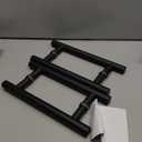 EaseLife 12" Double Sided Push Pull Door Handle,Matte Black,Stainless Steel,H Shape Sliding Door Handle,Fit for Glass Door Wooden Door,2 Pack