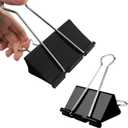 18 Pack 3 Inch Jumbo Binder Clips, Extra Large Binder Clips Heavy Duty Paper Clamps for Office and Home Supplies, Black