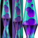 The Original Lava Lamp - 14.5" Aurora Borealis Classic Liquid Motion Lamp - Purple Wax and Blue Liquid 