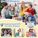 2 x Cute Positive Affirmation Gifts for Him Her, Inspirational Cheer Up Christmas Stocking Stuffers White Elephant Birthday Gift for Friends Coworkers Him Her, Crochet Elephant Present