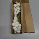 Letjolt Ranunculus Artificial Flower White Silk Flowers Faux DIY Bouquet for Wedding Engagement Centerpieces Arrangements Bridal Shower Decorations Home Decor 18pcs