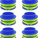 WETOOLPLUS 0.080" 16ft Pre-Wound Dual Line Spools (6-Pack) - American Made Trimmer Line for Kobalt 24V Max String Trimmer | Compatible with KST 1124B-03, KST 2024A-03, KST 2224B-03