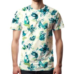 Men's Tie Dye T Shirts Hippies Senior Short Sleeve Tie Dye Tee Shirt for Men (XXXL)